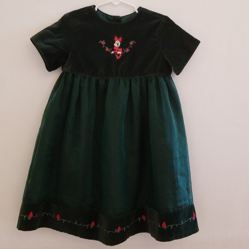 Disney Short Sleeve Velvet and Silk 4T Dress